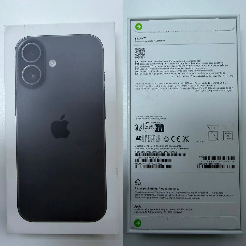 Apple iPhone 17 5G - (VAT Included) - Free Shipping