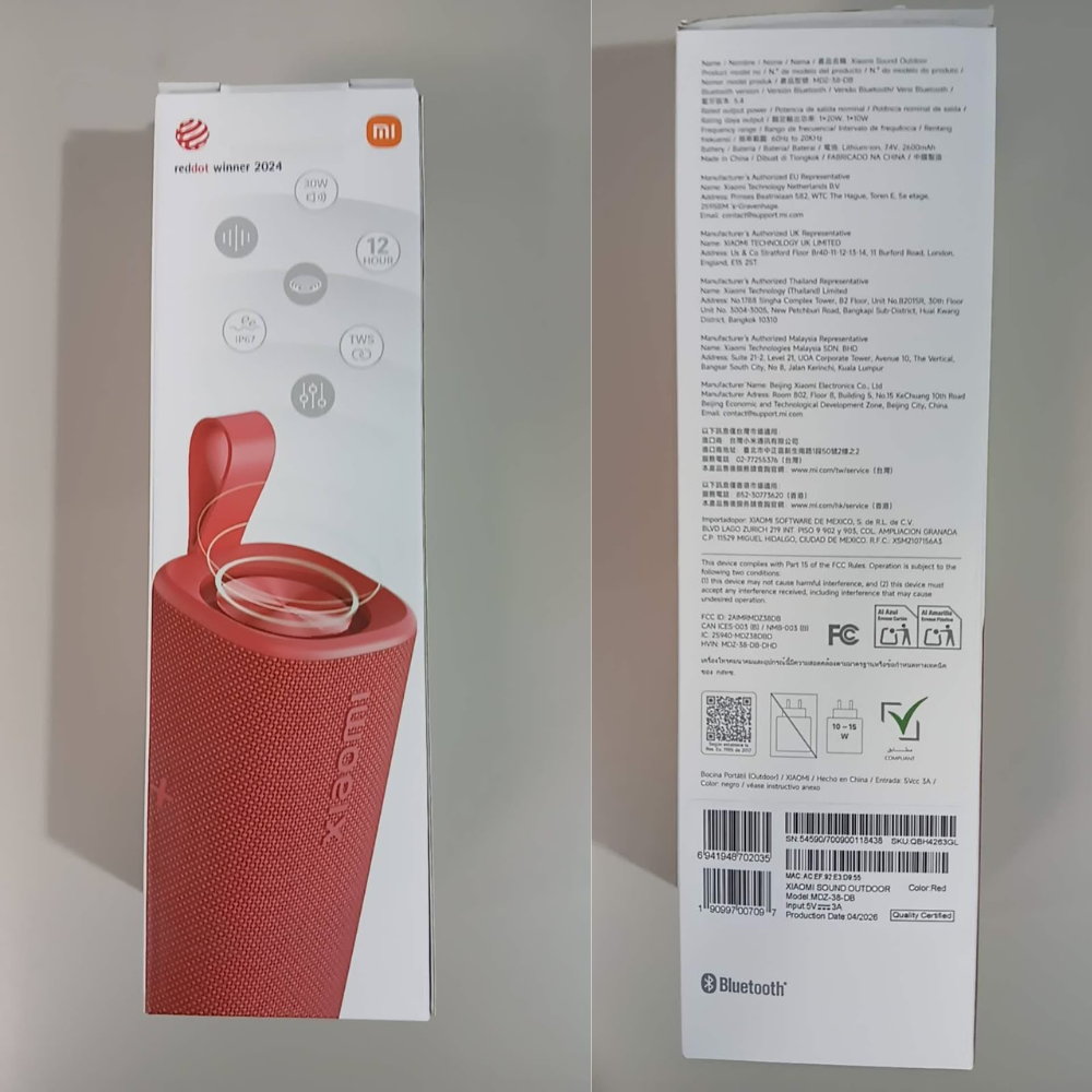 Xiaomi Sound Outdoor 30W Bluetooth Speaker - (VAT Included) - Free Shipping