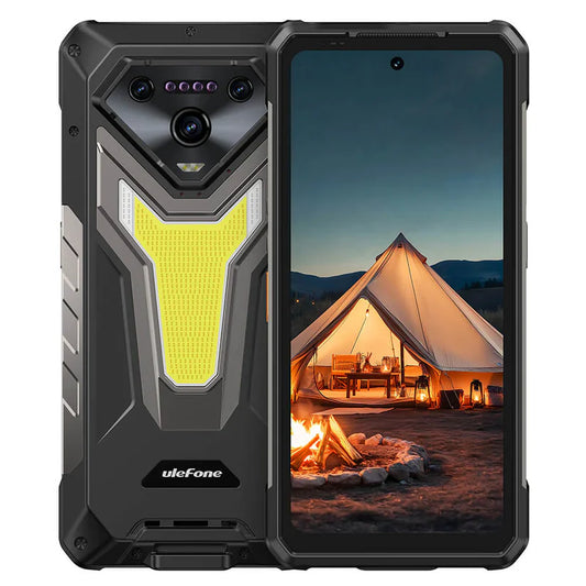 Ulefone Armor 34 Plus 5G Outdoor-Smartphone mit 1100LM Camping-Licht – Neu/Versiegelt