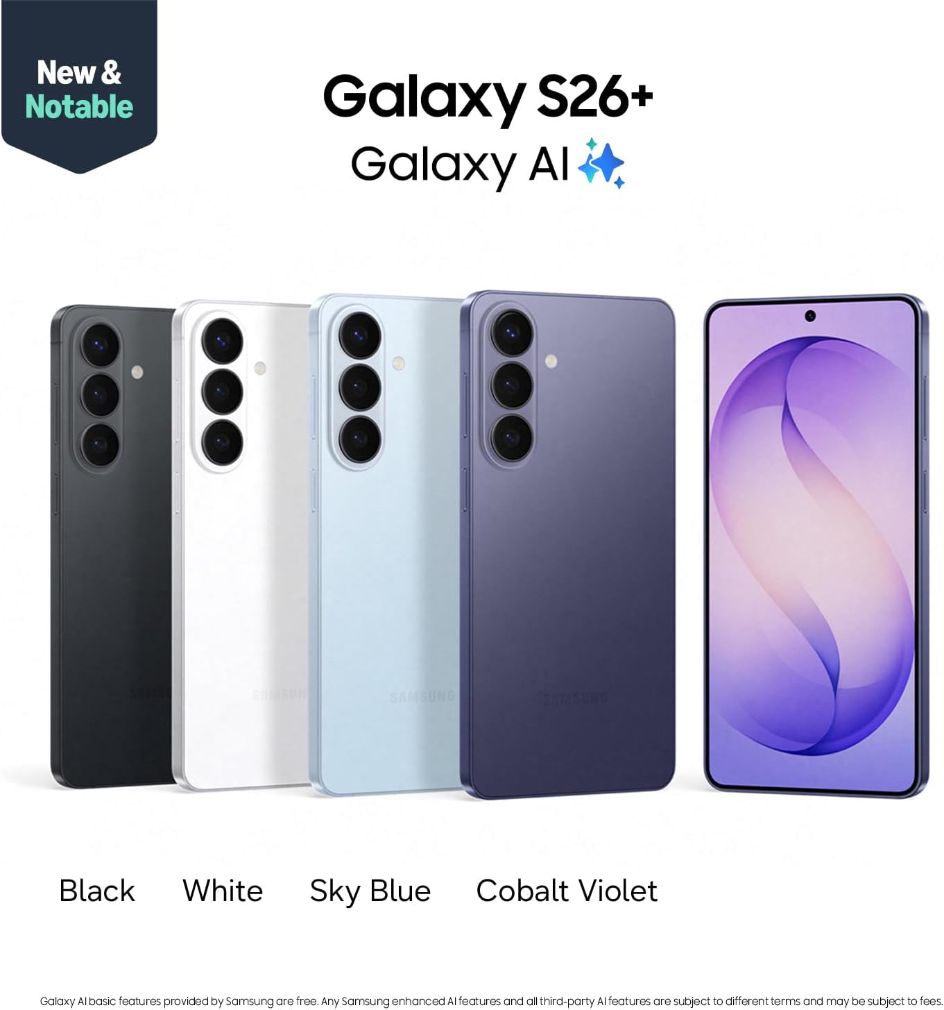 Samsung GALAXY S26+ 5G - (256GB / 512GB) - Brand New/Sealed