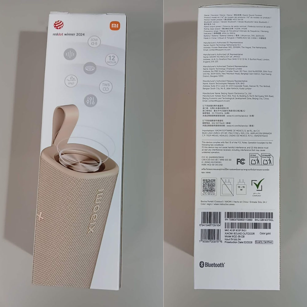 Xiaomi Sound Outdoor 30W Bluetooth Speaker - (VAT Included) - Free Shipping