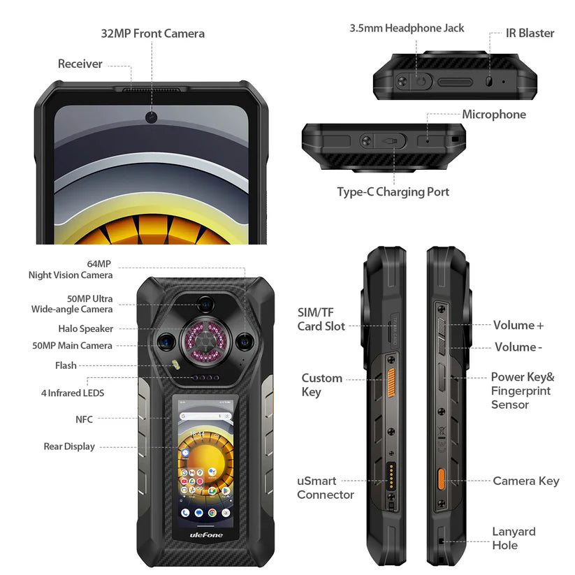 Ulefone Armor 30 PRO 5G Rugged Phone with Dual Screen - Brand New/Sealed
