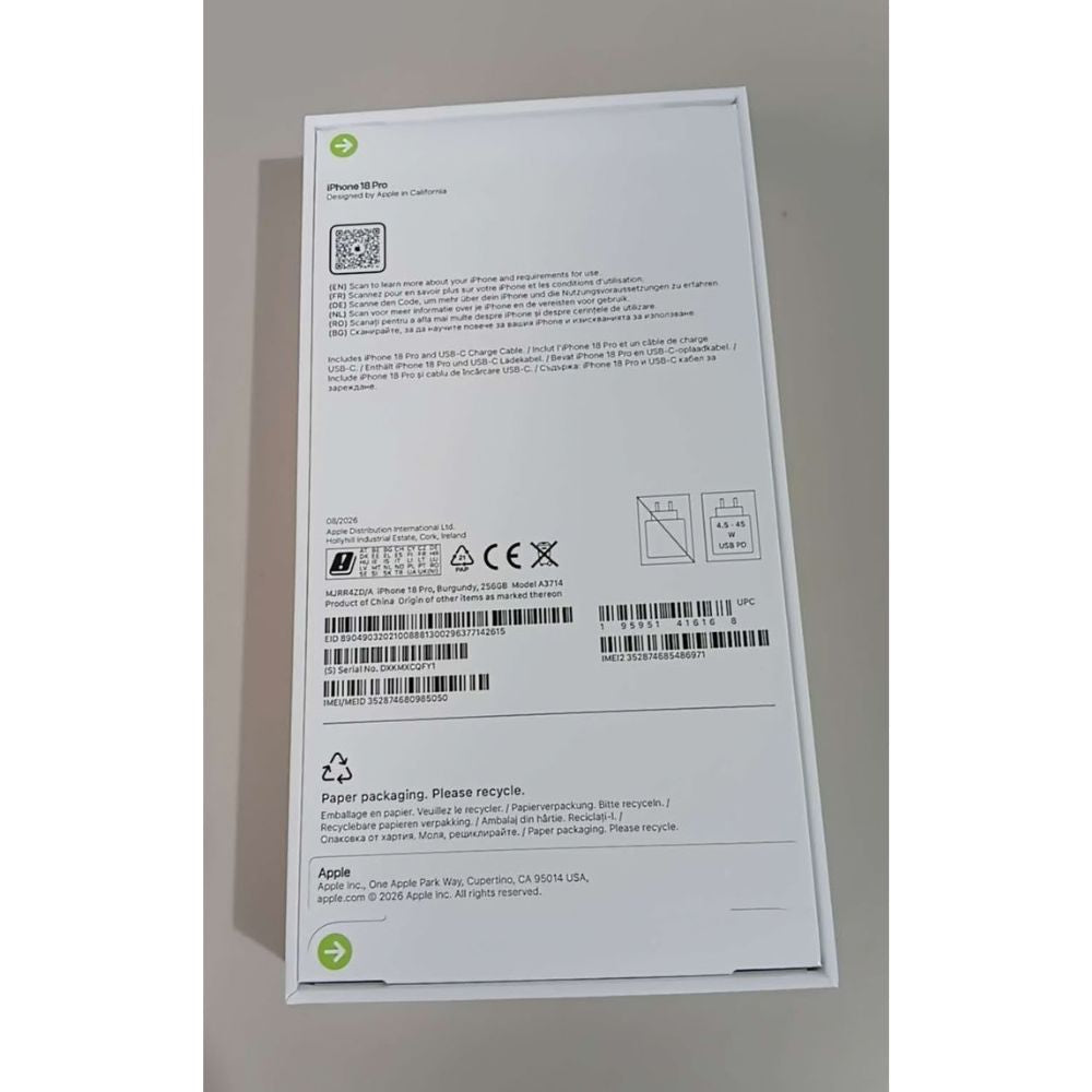 Apple iPhone 18 Pro 5G - (VAT Included)