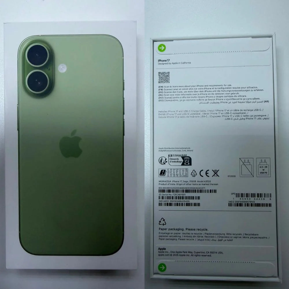 Apple iPhone 17 5G - (VAT Included) - Free Shipping