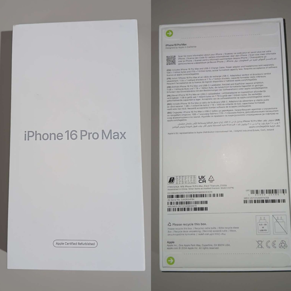 Apple iPhone 16 Pro Max 5G - Certified Pre-Owned